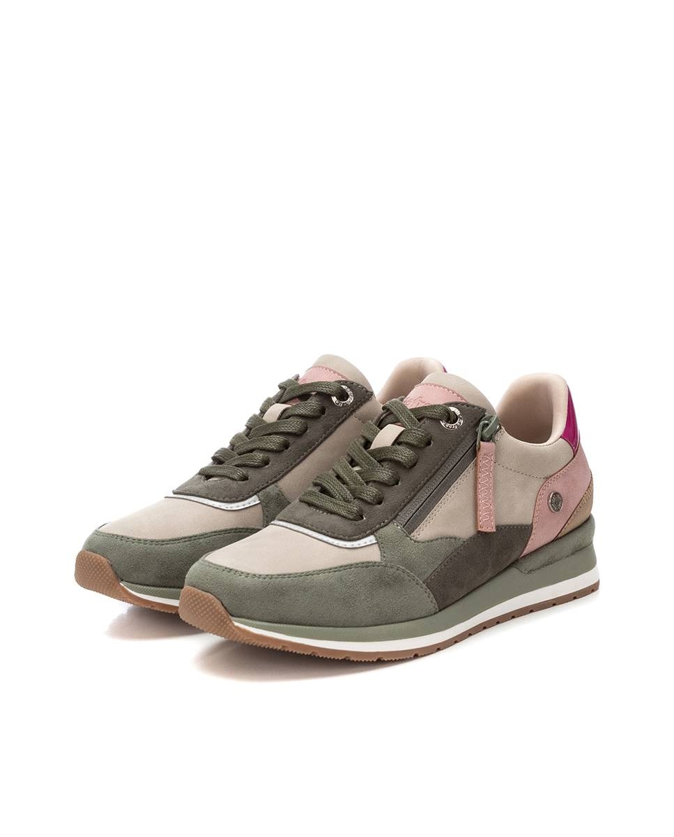 Sapatilhas Desportivas com Fecho Zip Caqui-5
