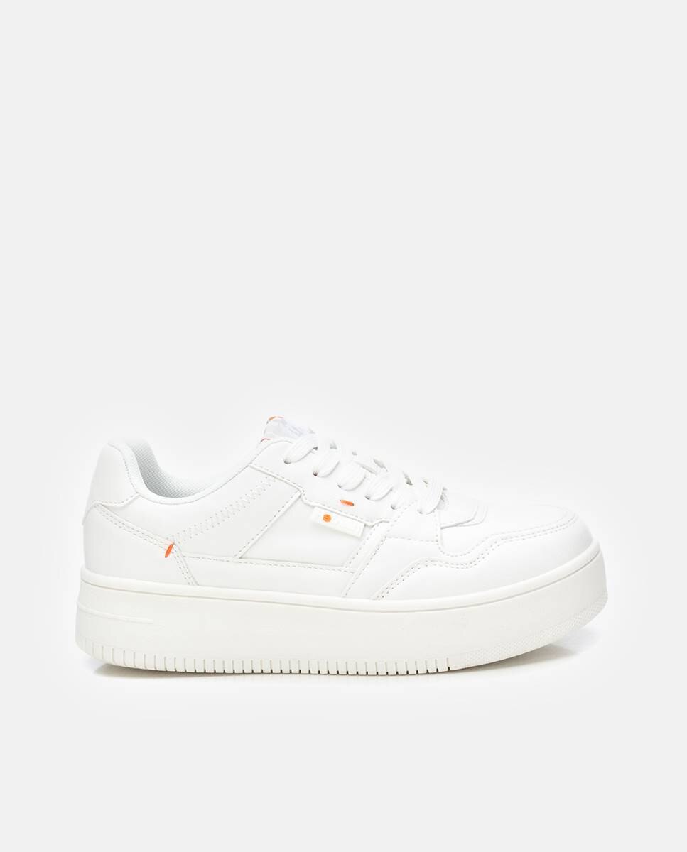 Sapatilhas de Lona com Atacadores Branco-1