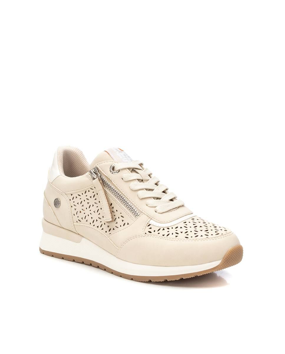 Sapatilhas Desportivas com Fecho Zip Branco-3