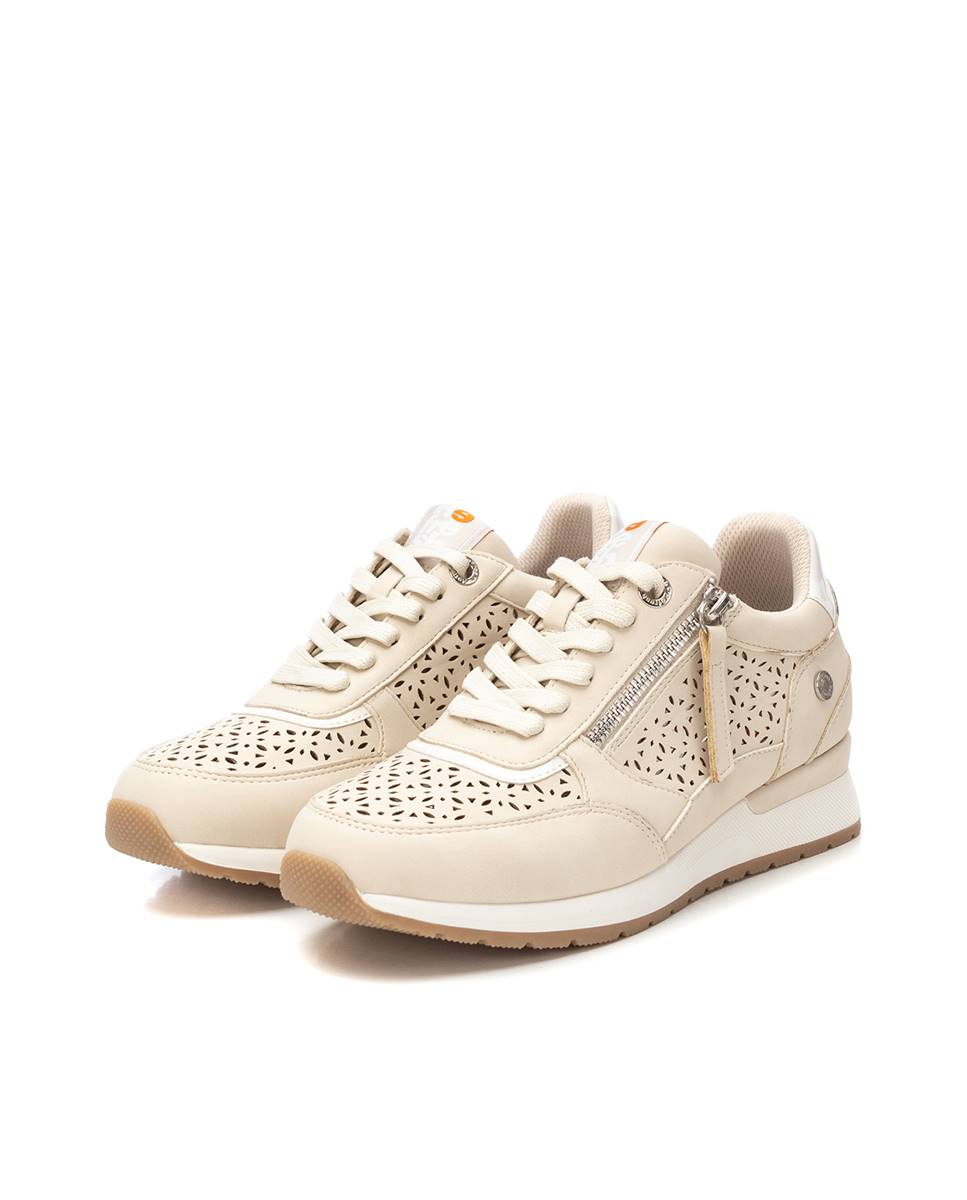Sapatilhas Desportivas com Fecho Zip Branco-5