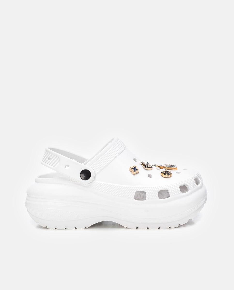 Socas de Borracha com Plataforma Branco-1