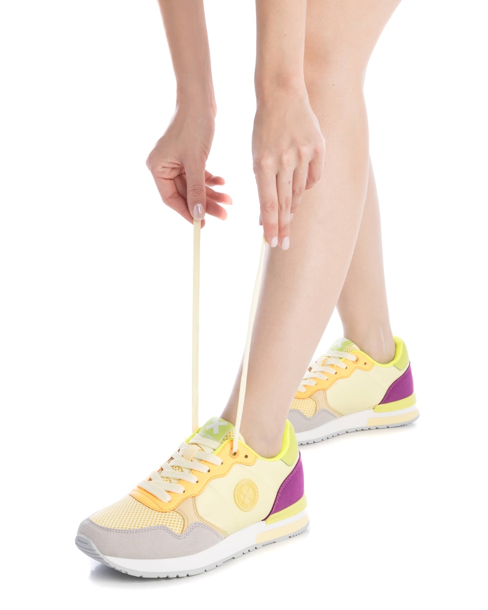 Sapatilhas Desportivas com Atacadores Amarelo-2