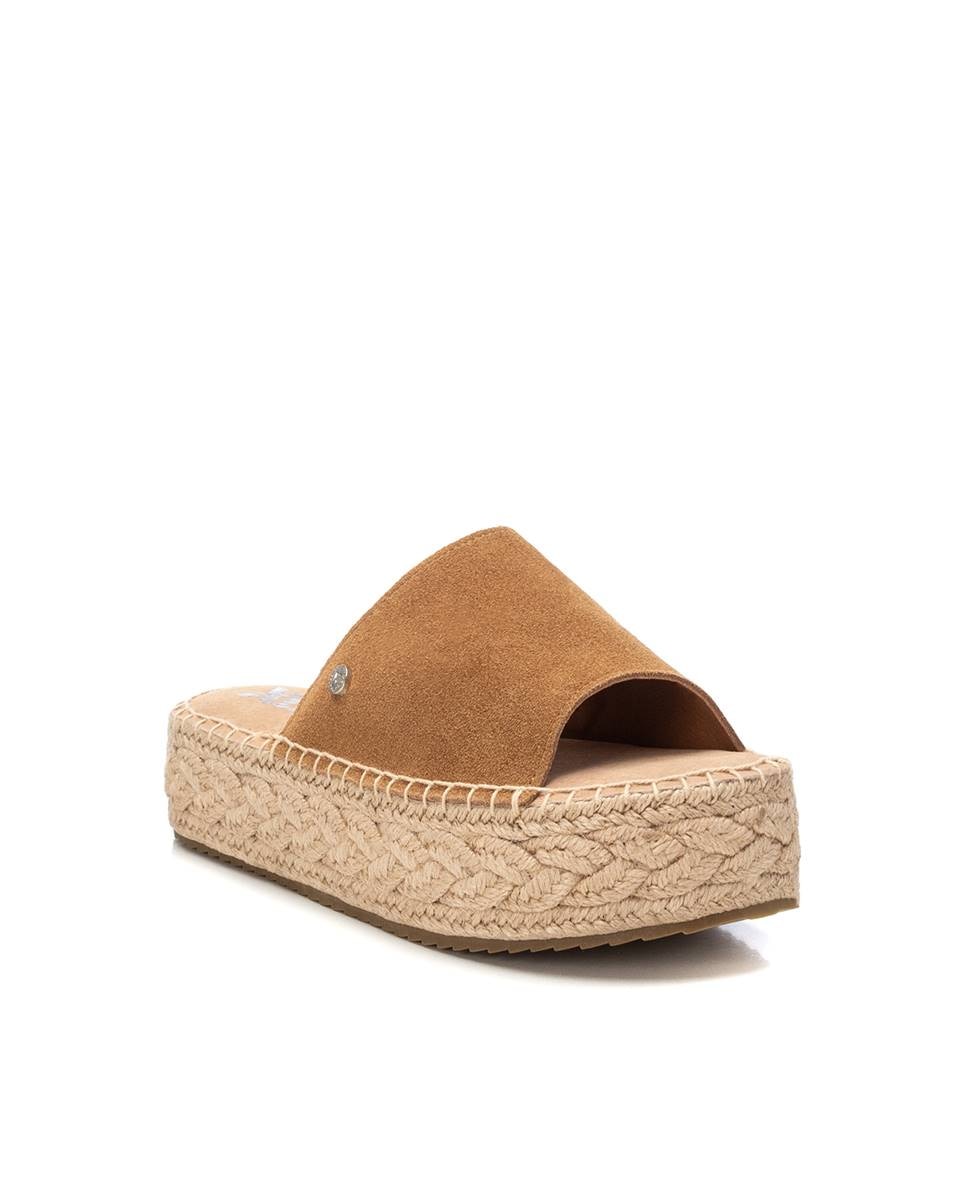 Sandálias de Pele Castanho-3