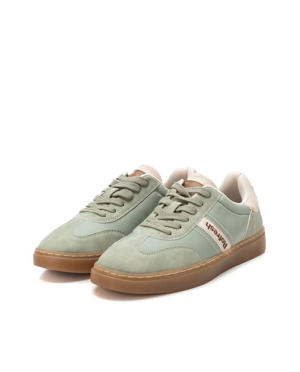 Sapatilhas Básicas com Atacadores Caqui-5