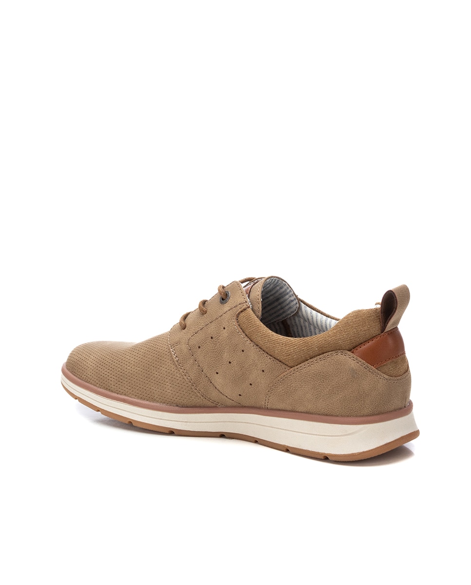 Sapatos com Atacadores e Sola de Borracha Castanho-claro-3
