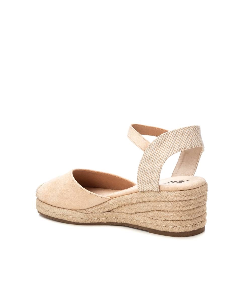 Alpercatas de Cunha com Fecho de Fivela Bege-4