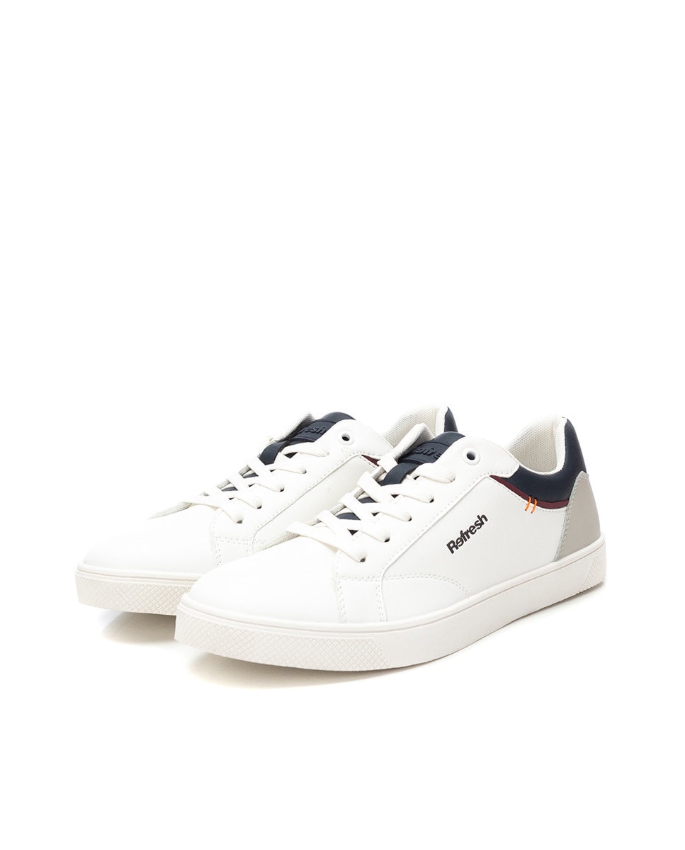 Sapatilhas com Atacadores Branco-4