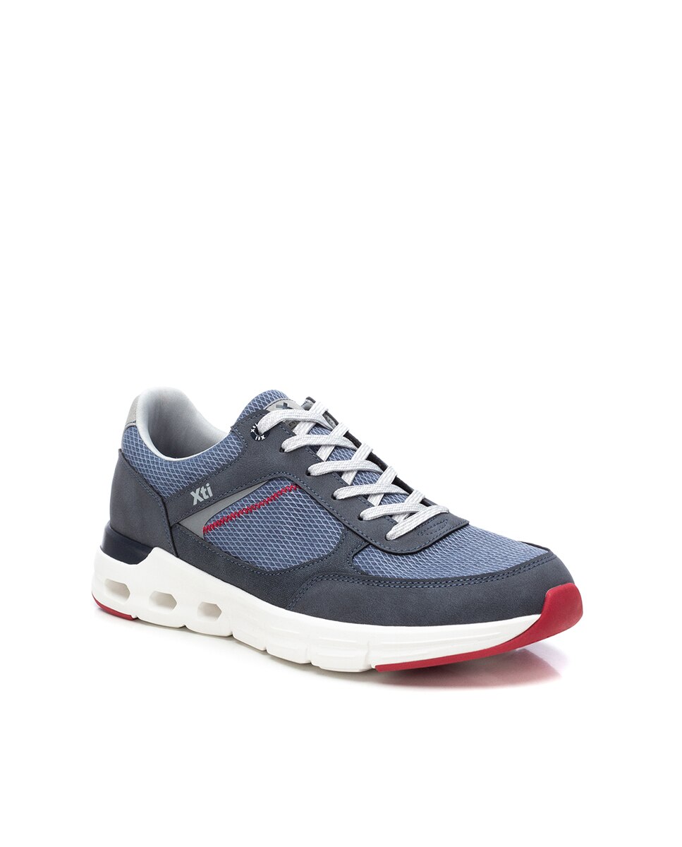 Sapatilhas Desportivas com Atacadores Azul-2