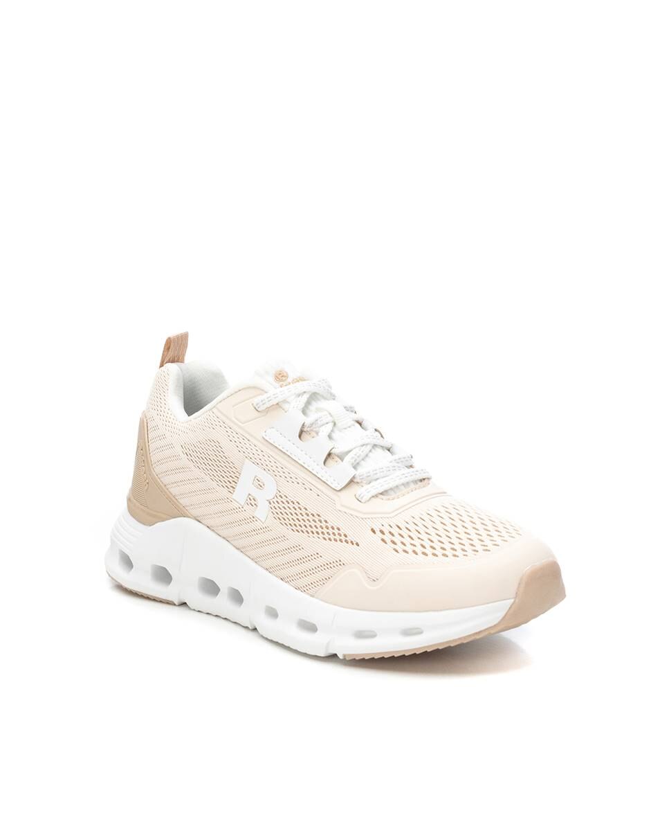 Sapatilhas Desportivas com Atacadores Bege-3