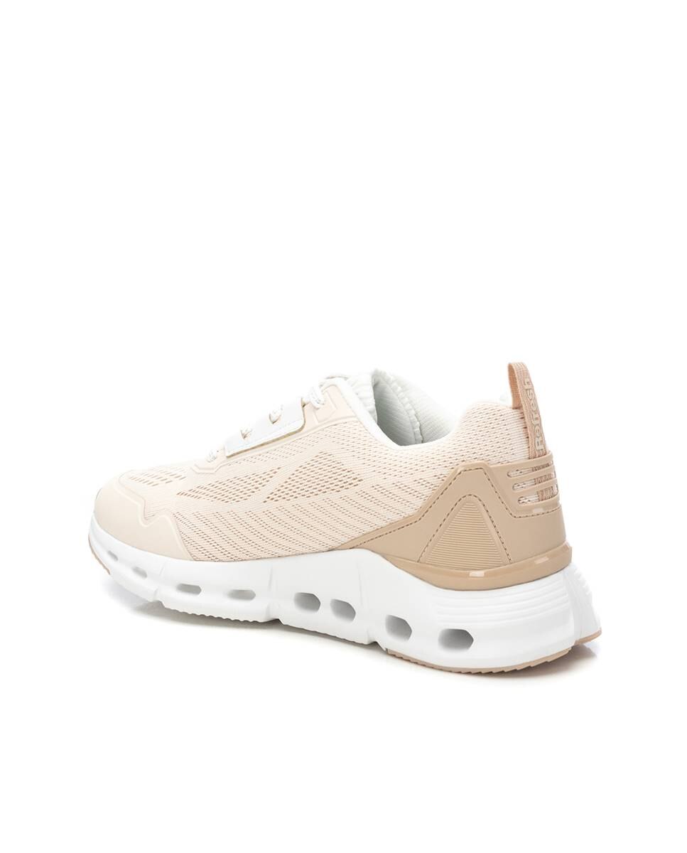 Sapatilhas Desportivas com Atacadores Bege-4