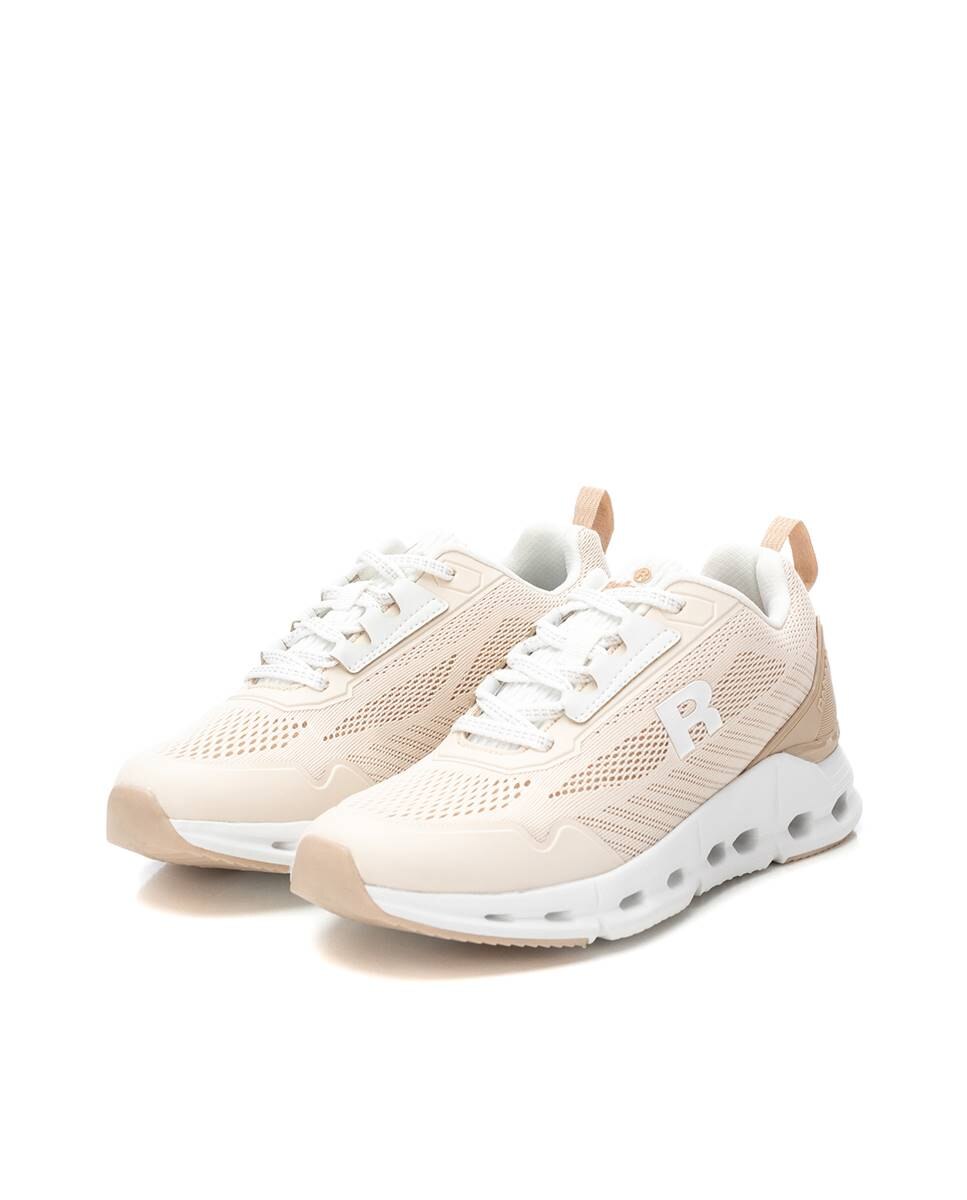 Sapatilhas Desportivas com Atacadores Bege-5