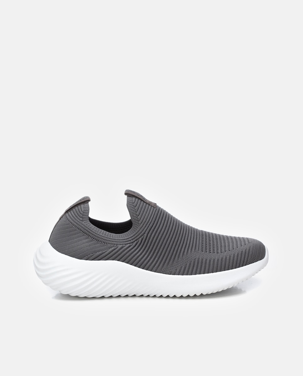 Sapatilhas Desportivas Elásticas sem Fecho Cinzento-1