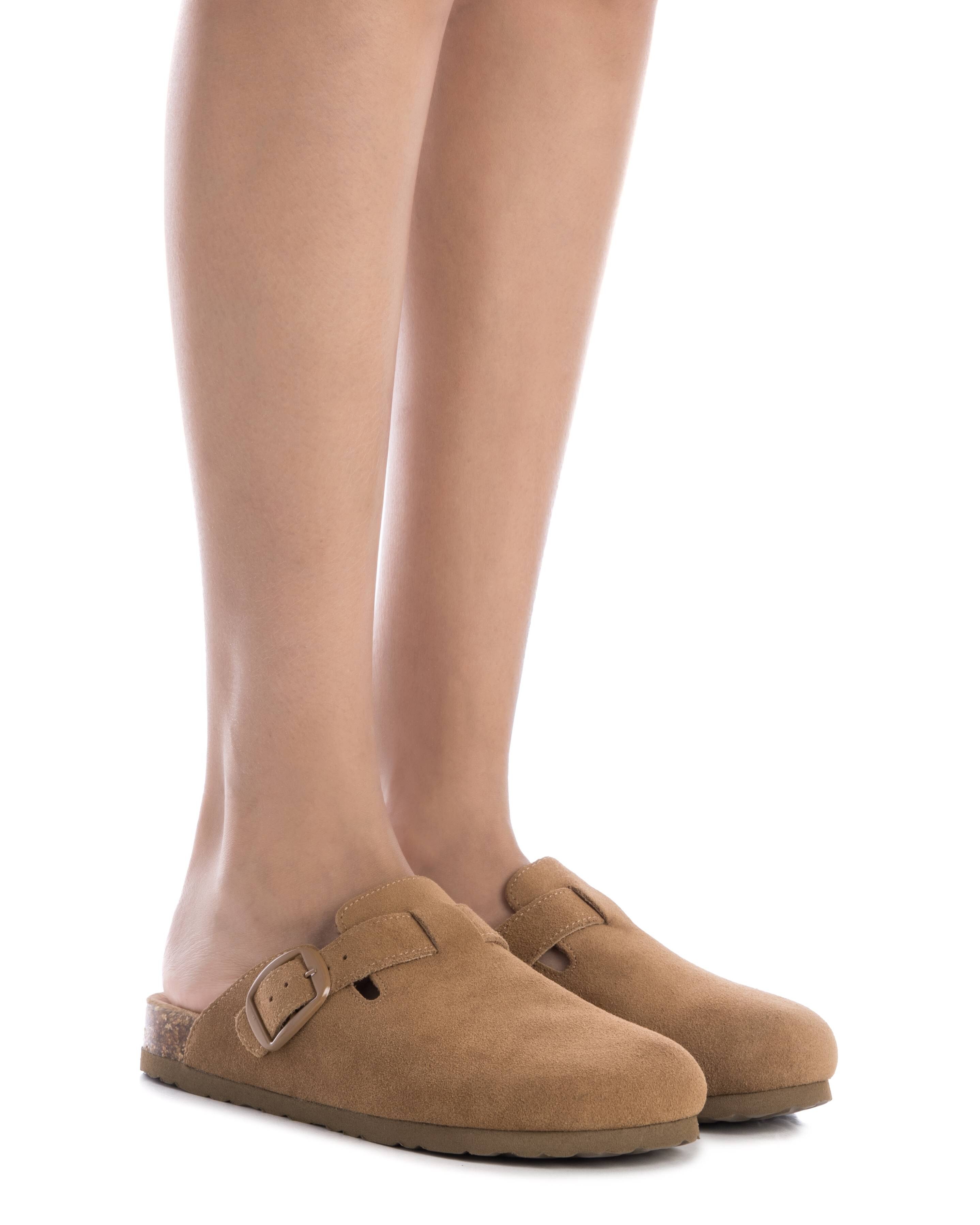 Socas Rasas de Pele Camel-2