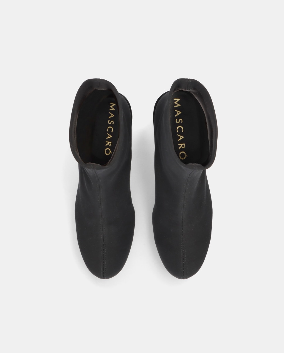 Botins Básicos Jendayi em Tecido Elástico Resistente À Água Preto-3