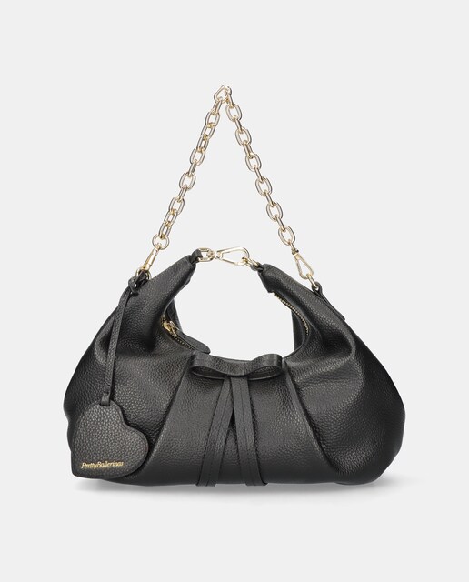 Imagem 0 de Mala de Ombro em Pele Suave com Fecho de Botão Imantado