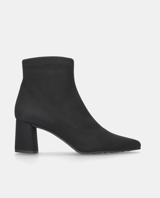 Imagem 0 de Botins Phoebe de Tecido Elástico em Preto