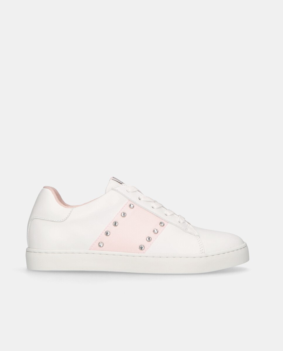 Sapatilhas Desportivas Cordelia em Napa Branca Branco-1