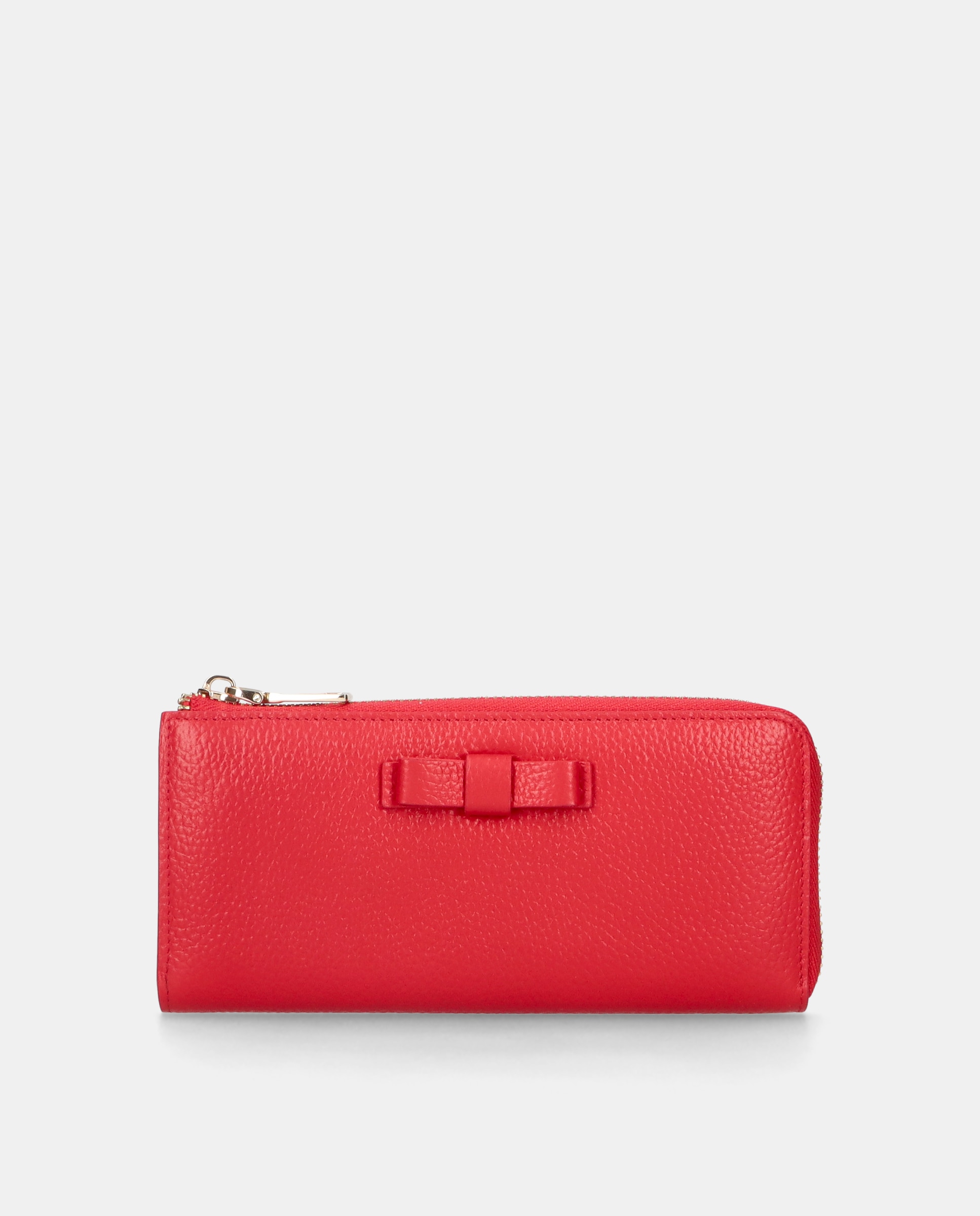 Imagem 0 de Carteira em Pele Vermelha com Laço