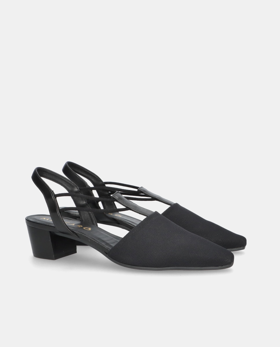 Sapatos de Salto Greta em Tecido Elástico Transpirável Multicolor-2