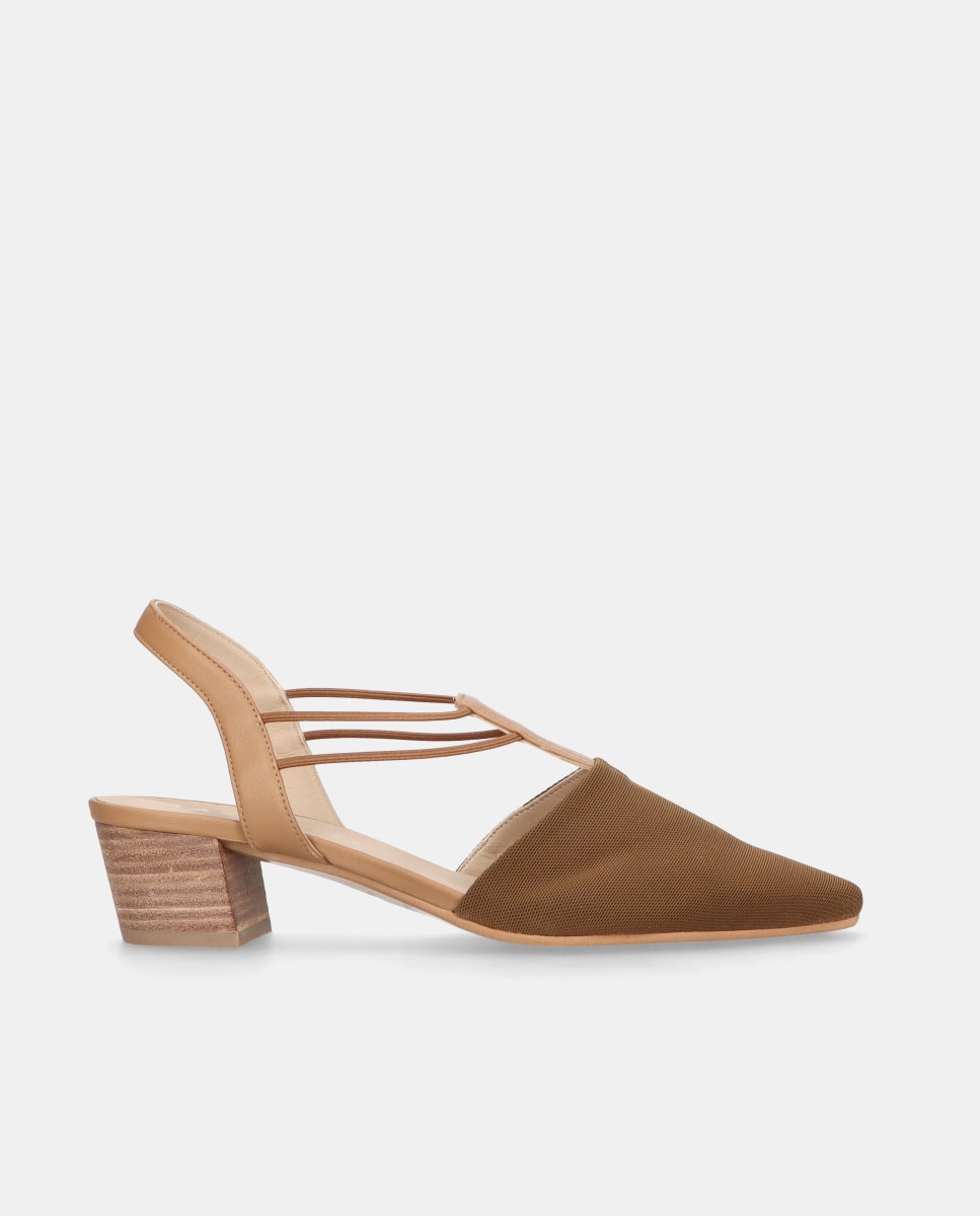 Imagem 0 de Sapatos de Salto Greta em Tecido Elástico Transpirável