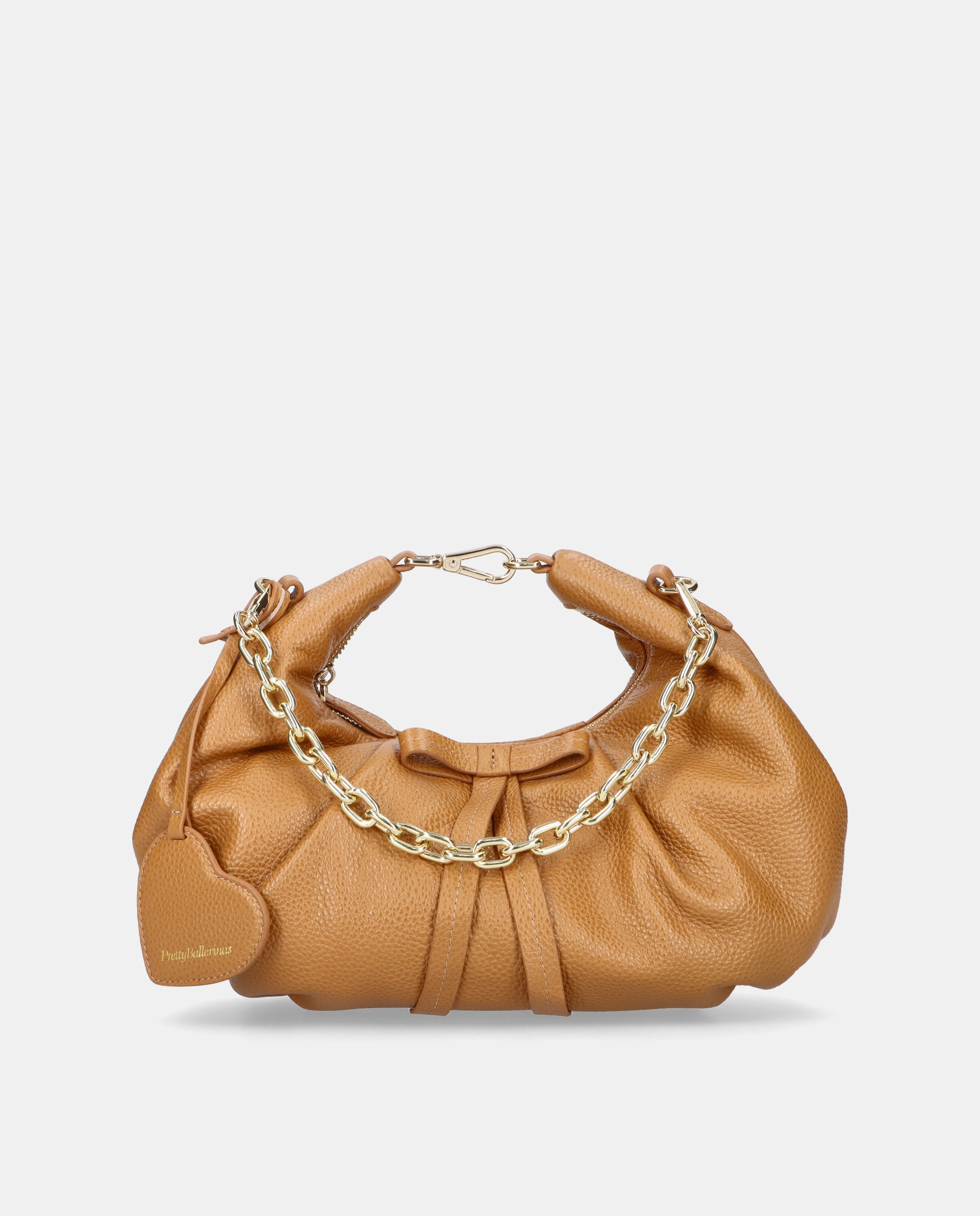 Imagem 0 de Mala de Ombro em Pele Suave com Fecho de Botão Imantado