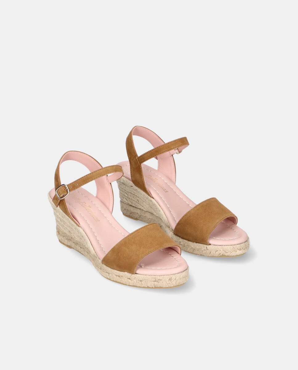 Alpercatas Deborah em Camurça Suave Castanho-2