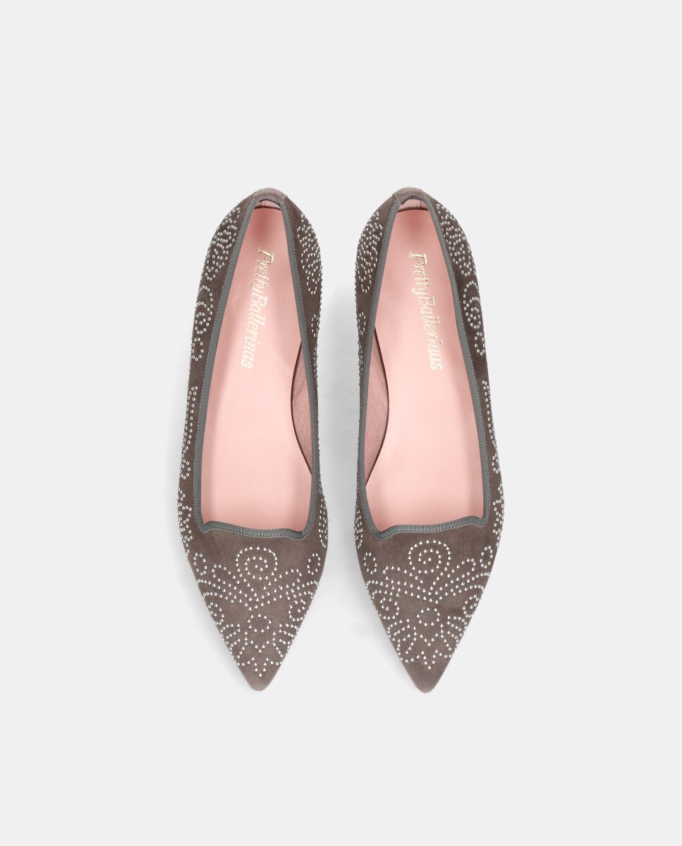 Mocassins Ella em Camurça Suave Cinzento-escuro-3