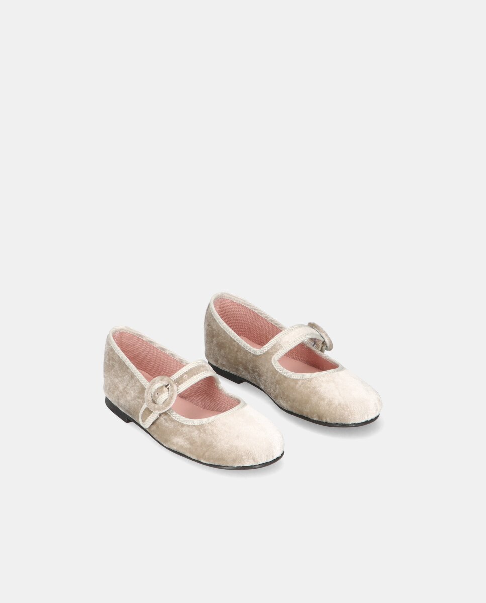 Sabrinas Hannah em Veludo Bege-2