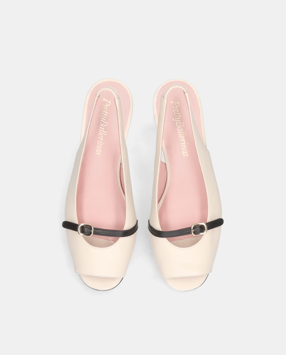 Sapatos de Salto Jenna em Napa Suave Branco-3