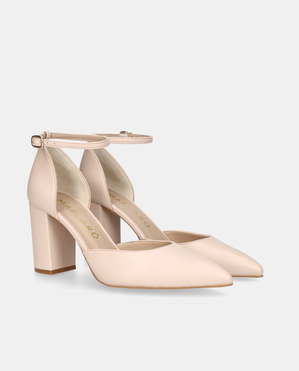 Sapatos de Salto Alya em Napa Suave Rosa-2