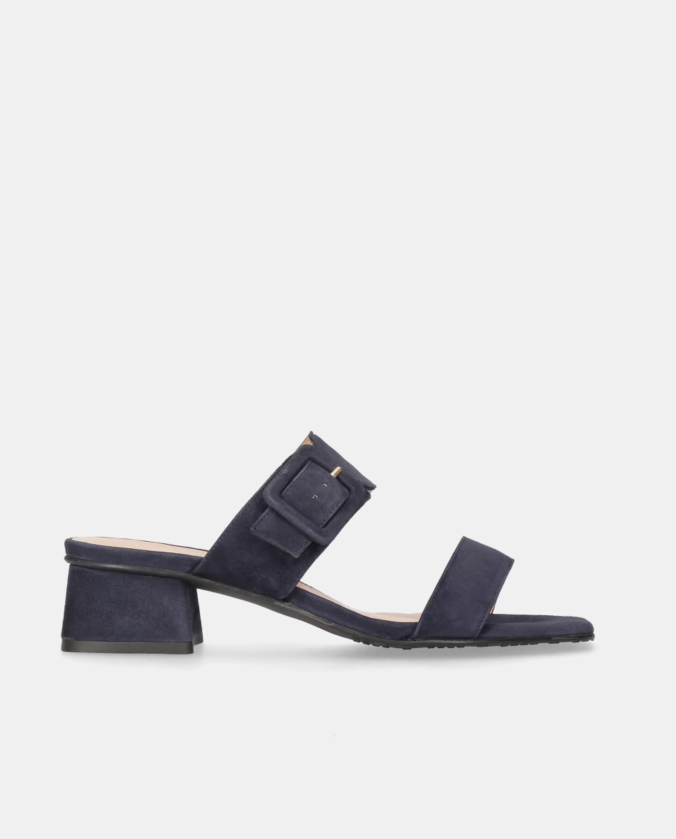 Imagem 0 de Sandálias de Salto Cannes em Camurça Suave