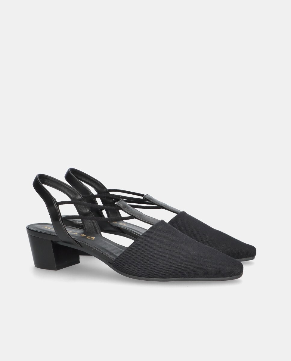 Sapatos de Salto Greta em Tecido Elástico Transpirável Multicolor-2