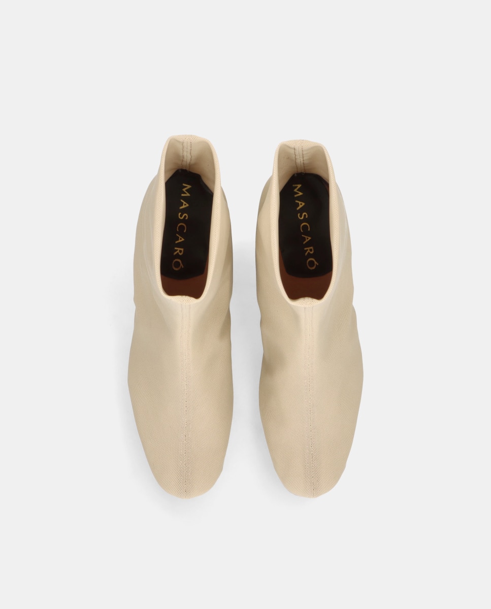 Botins Básicos Milan em Tecido Elástico Transpirável Natural-3