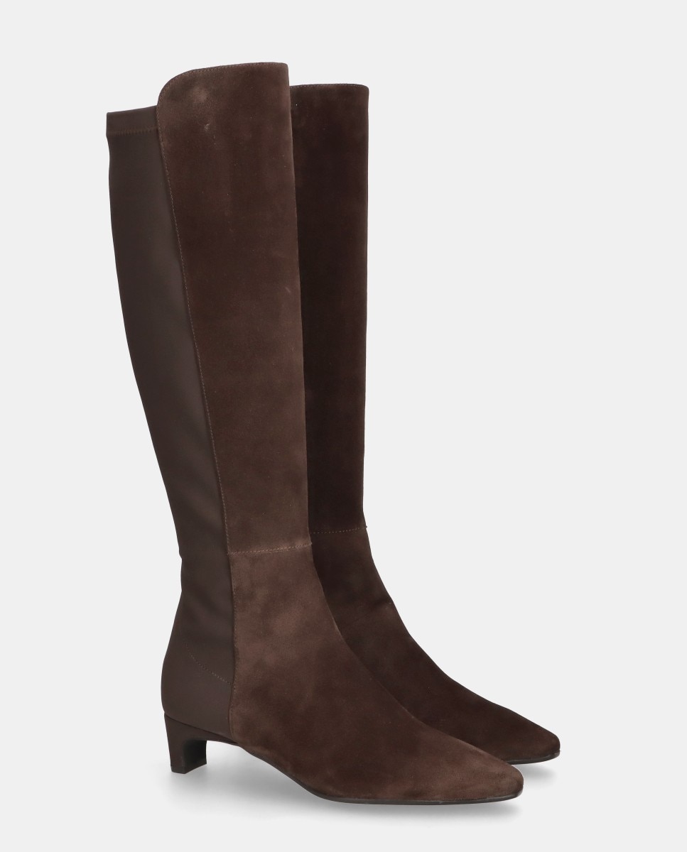 Botas Greta em Camurça Castanho-chocolate-2