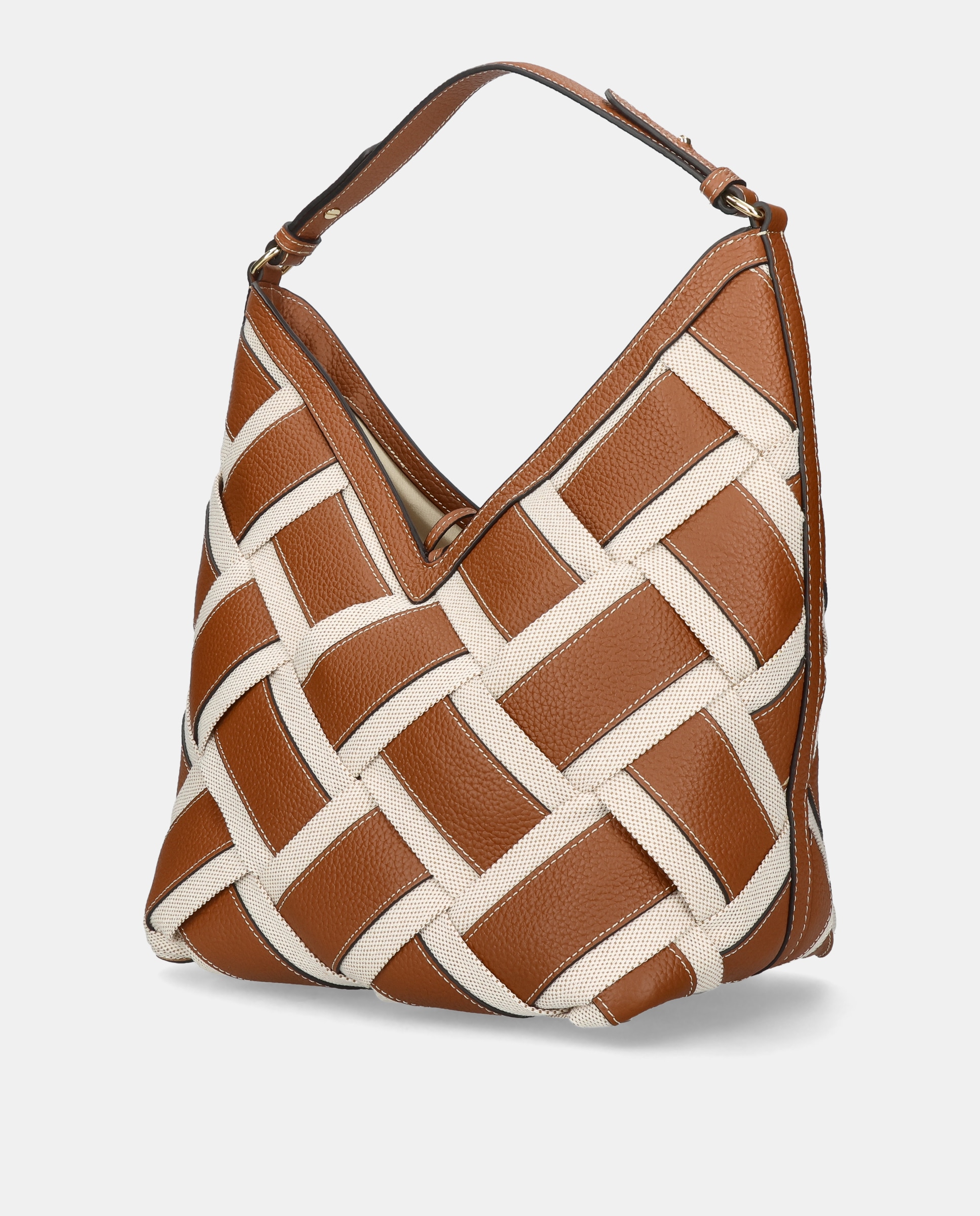 Mala de Ombro Modelo Hobo Castanho-2