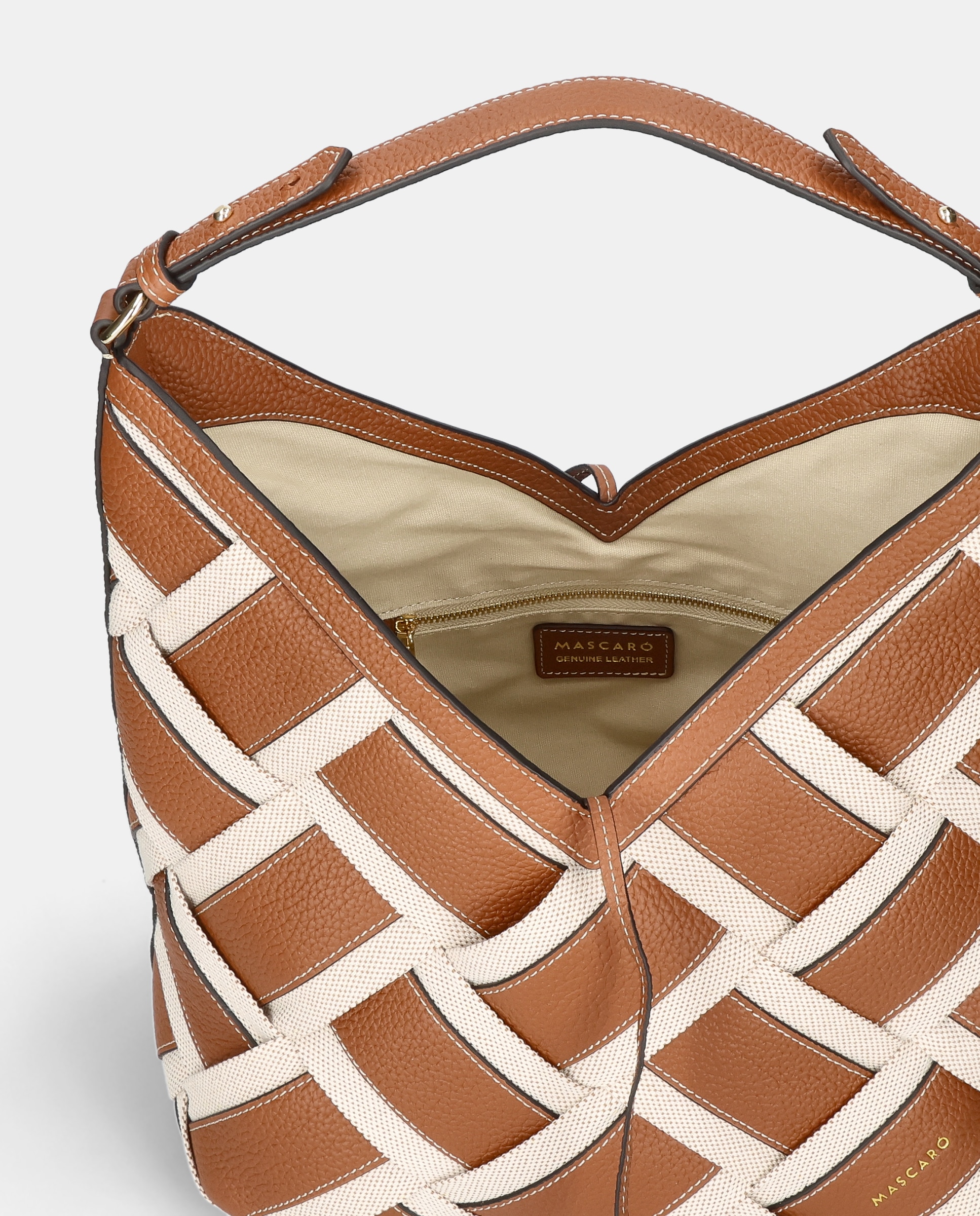 Mala de Ombro Modelo Hobo Castanho-3