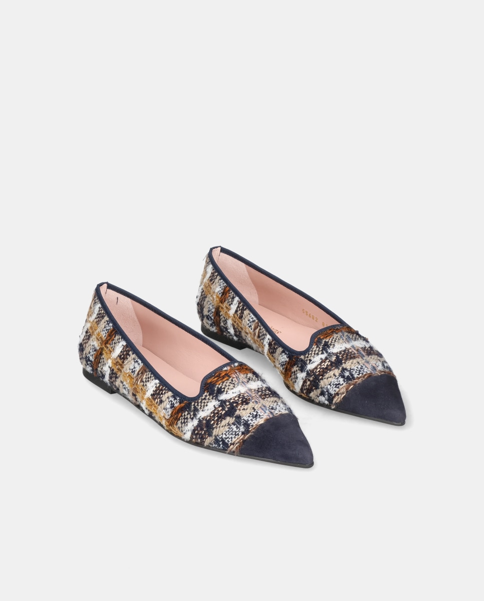 Loafers Paris em Tweed Azul-2