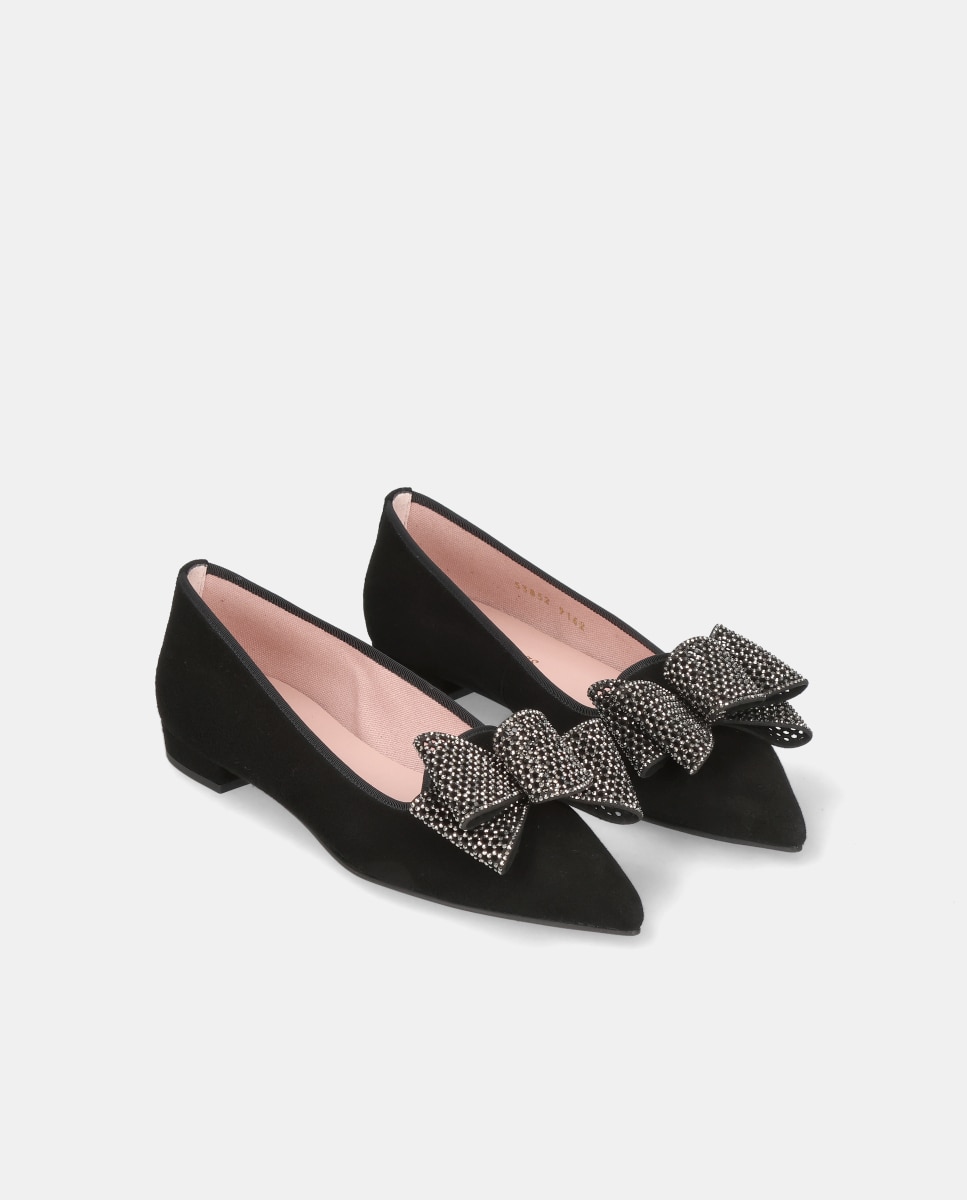 Loafer Clementine em Camurça Suave Preto-2