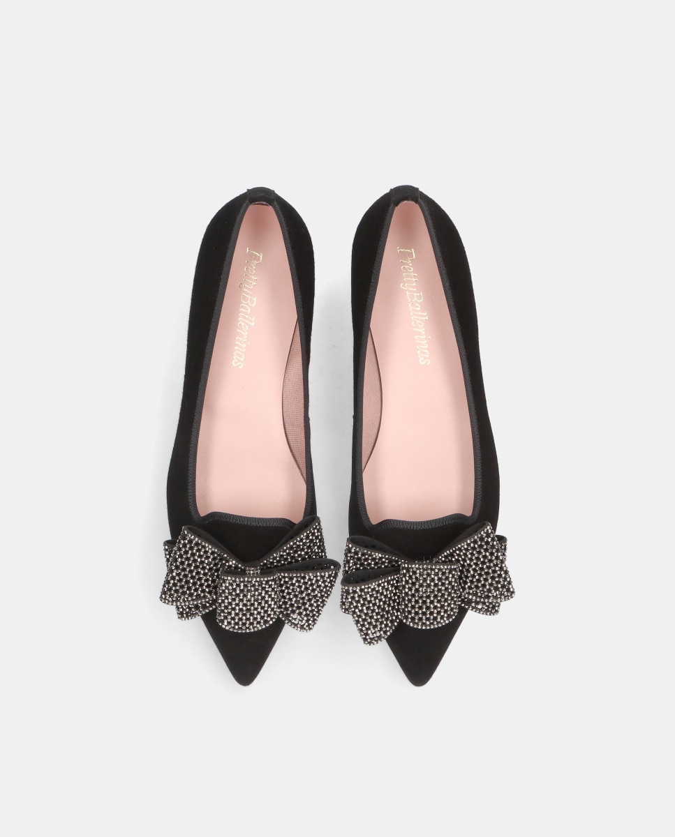 Loafer Clementine em Camurça Suave Preto-3