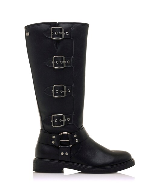 Imagem 0 de Botas Altas com Detalhe de Fivelas no Cano