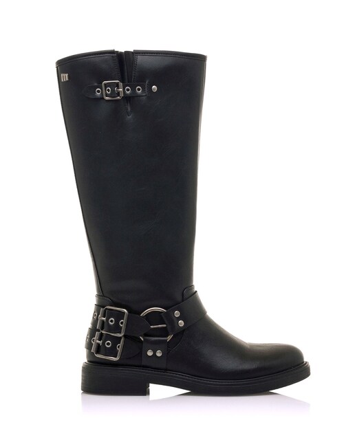 Imagem 0 de Botas Altas com Detalhe de Fivelas no Tornozelo