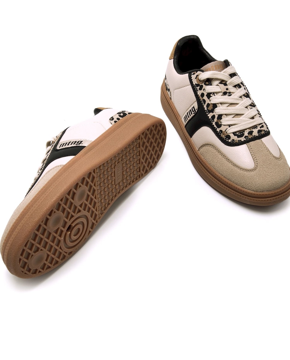 Sapatilhas Cumbia Estilo Bamba com Logotipo Natural-4