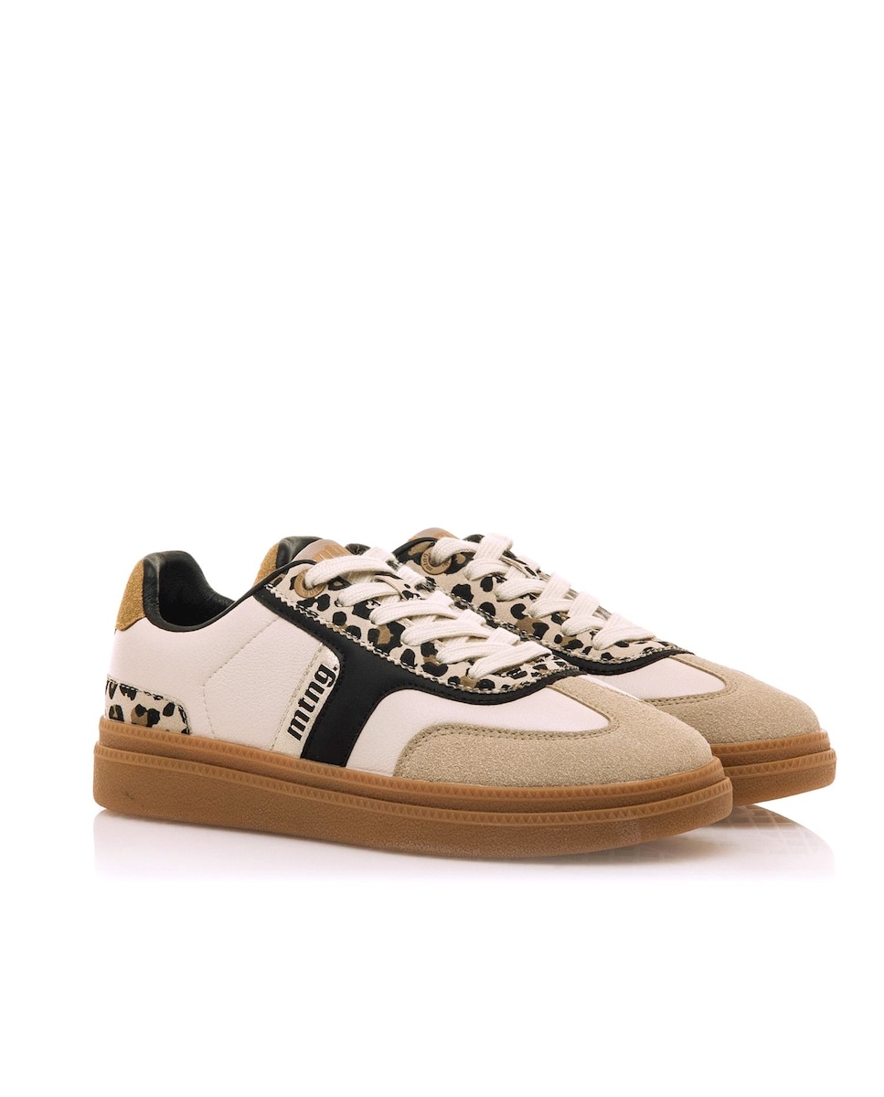 Sapatilhas Cumbia Estilo Bamba com Logotipo Natural-5