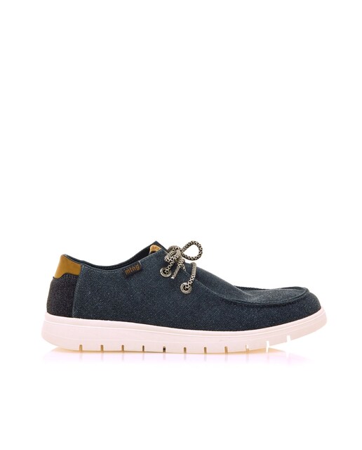 Imagem 0 de Sapatos de Cordões em Tecido e Sola em Branco