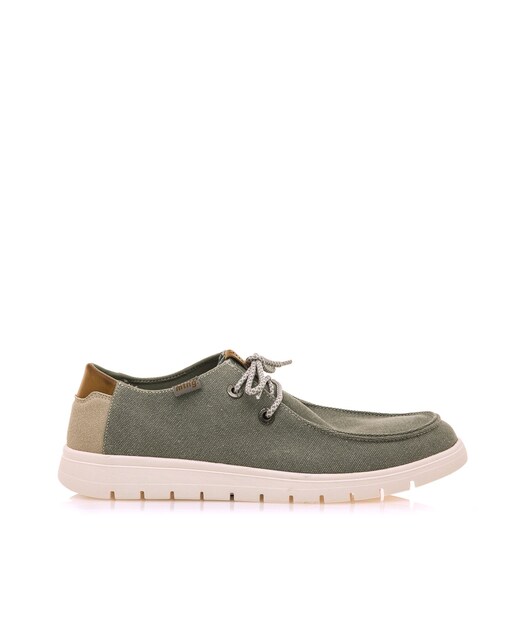 Imagem 0 de Sapatos de Cordões em Tecido e Sola em Branco