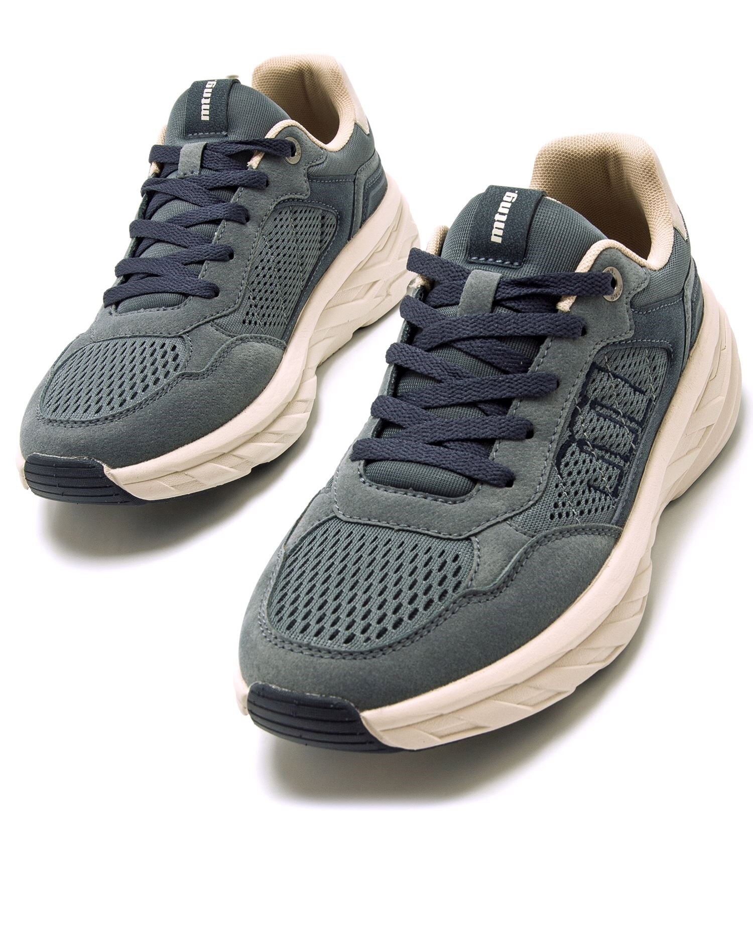 Sapatilhas Desportivas com Sola Grossa Estilo Running Azul-marinho-2
