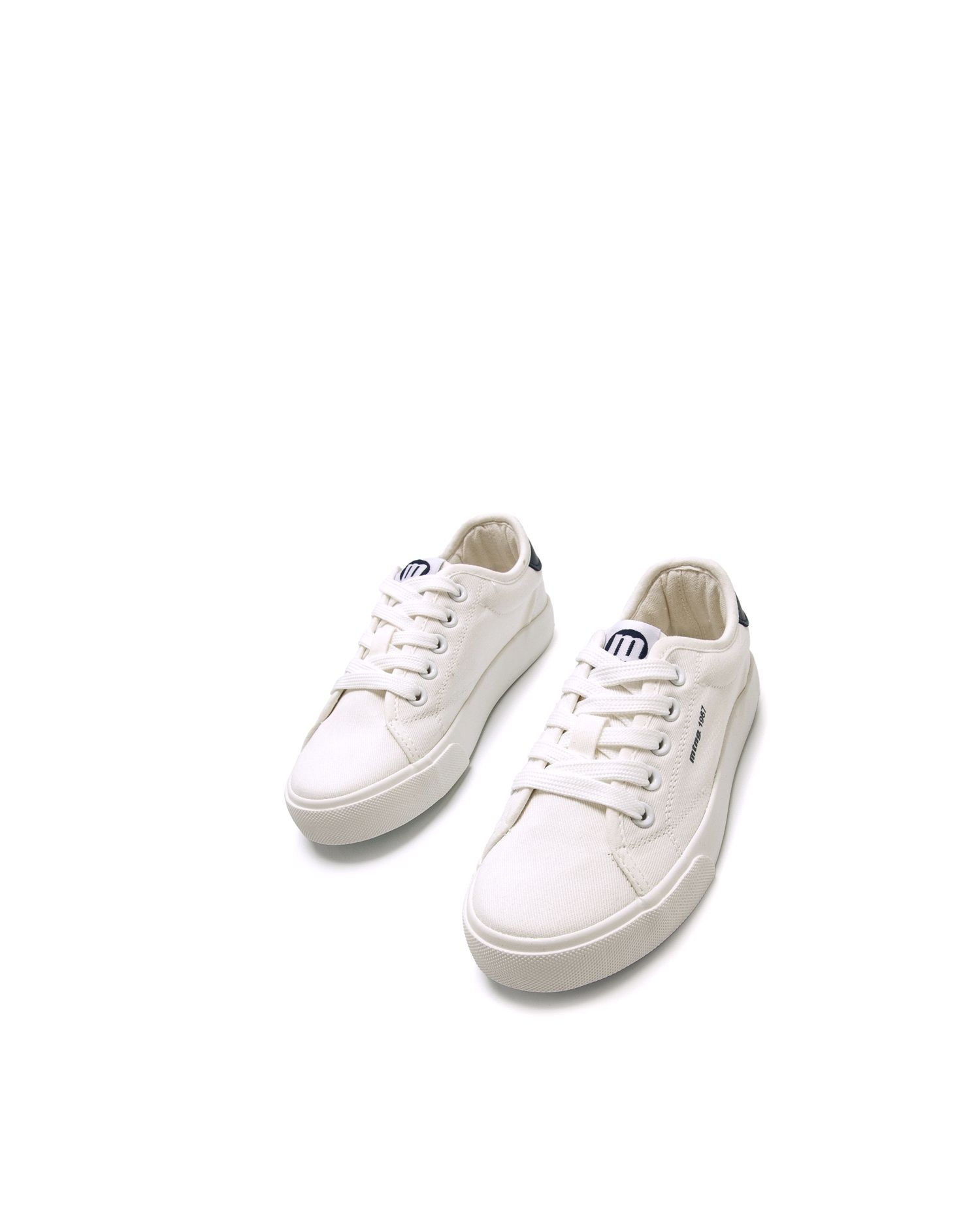 Sapatilhas de Lona Infantil Estilo Bamba Casual Branco-2