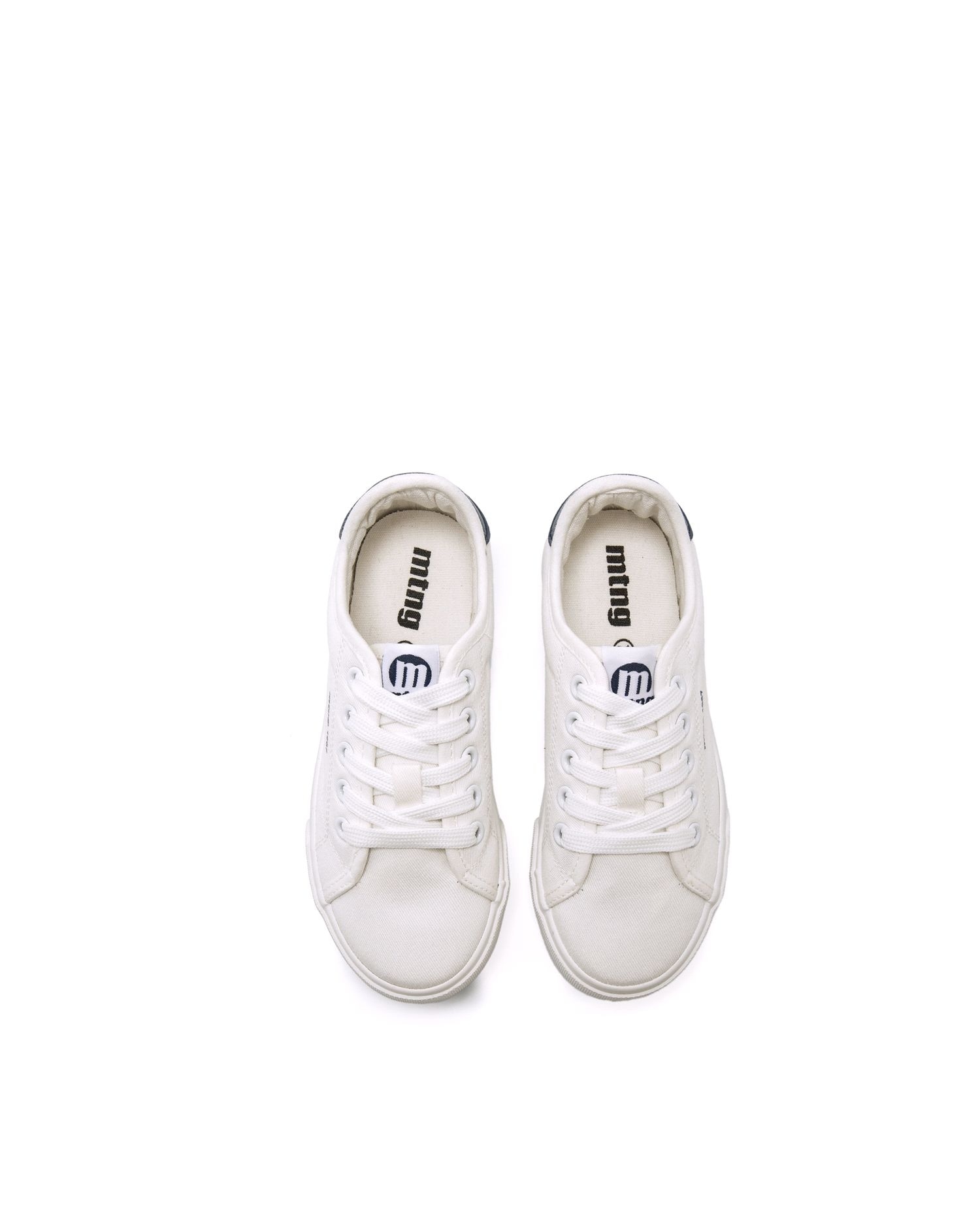 Sapatilhas de Lona Infantil Estilo Bamba Casual Branco-4