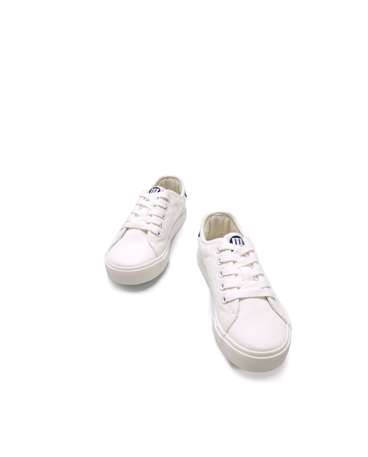 Sapatilhas de Lona Infantil Estilo Bamba Casual Branco-6