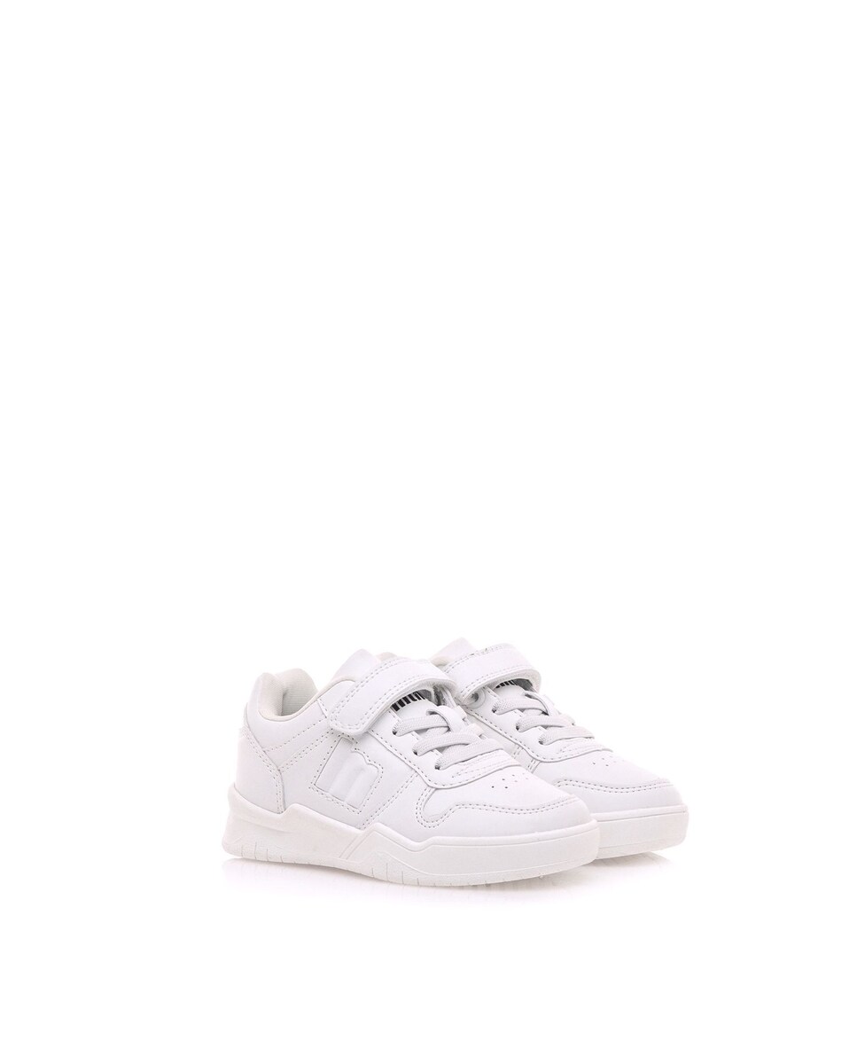 Sapatilhas Desportivas Infantil Tipo Basket Baixas Branco-5